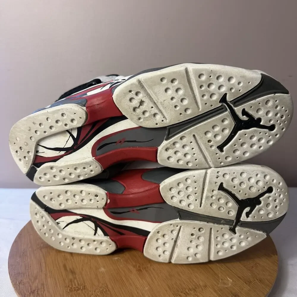 Men's Air Jordan 8 Retro Bugs Bunny 2013 White Red Black Size 12
